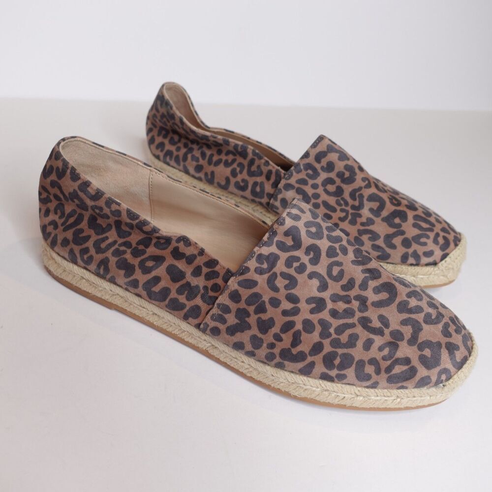 Stuart Weitzman Mykonos Espadrille Cheetah Slip-On Women Size 8.5